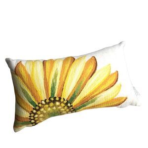 NEW Liora Manne sunflower farmstyle boiled wool accent pillow‎
